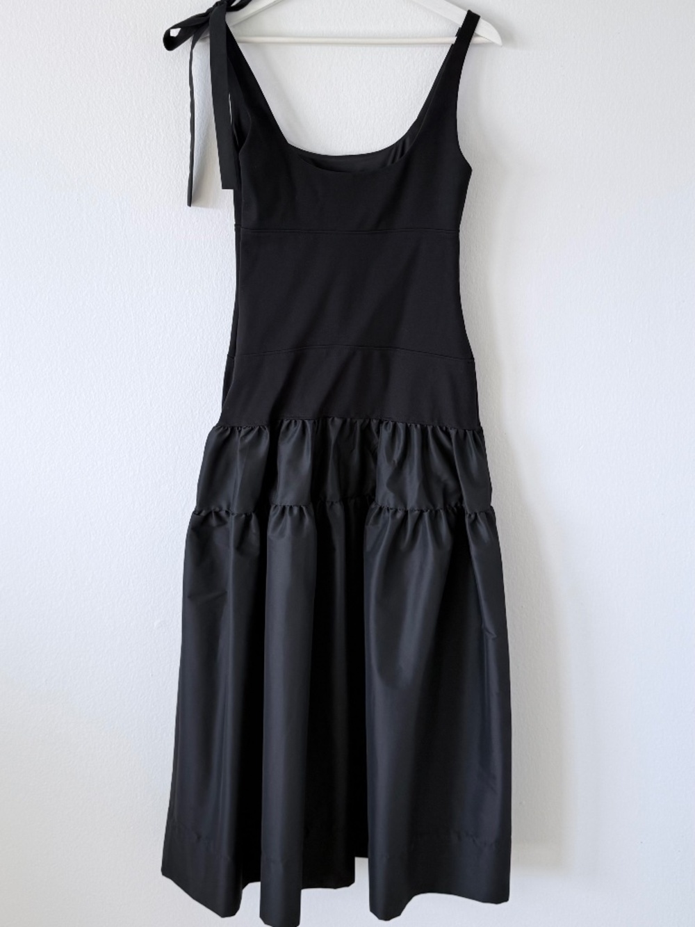 Brand New Authentic Sandro Lolie Mixed-Media Midi Dress Size 36